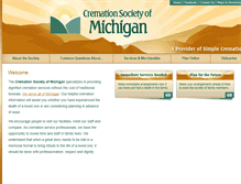 Tablet Screenshot of cremationmichigan.com